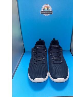Skechers Dynamight Navy Blue Slip On Sneakers Sz 11